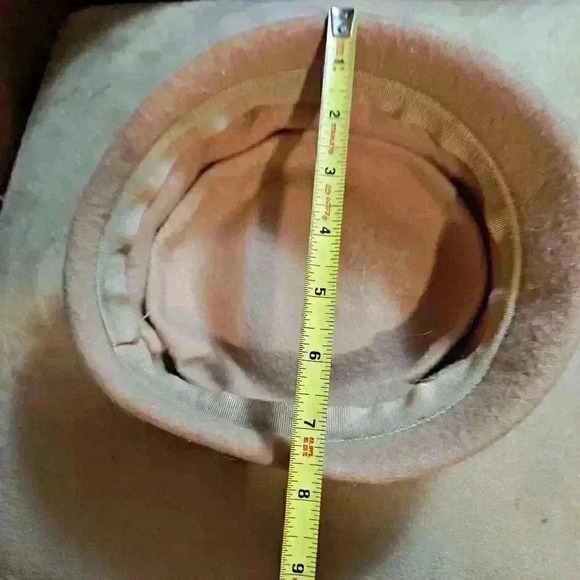 Vintage Women's Ladies Brushed Felt Hat Bow - Picture 6 of 7